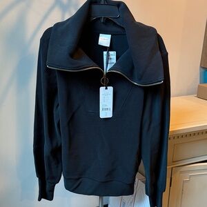 Varley Vine Half Zip in Black